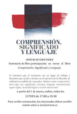 COMPRENSIÓN, SIGNIFICADO Y LENGUAJE